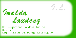 imelda laudesz business card